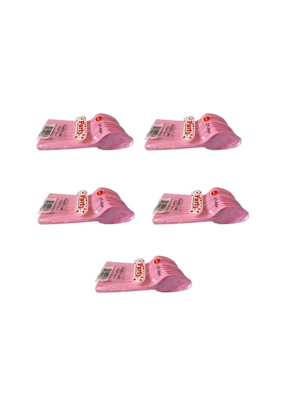 Plastik Lüx Pembe Renk Kaşık - Parti Davet Piknik Çorba Yemek Kaşığı - 18 Cm. - 25'li 5 Paket