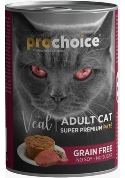 Prochoice Dana Etli Tahılsız Ezme Yetişkin Kedi Konservesi 400 Gr