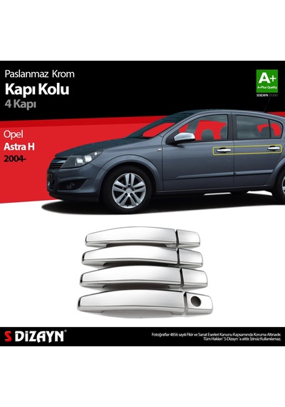 Opel Astra H Krom Kapı Kolu 4 Kapı 2004 Üzeri