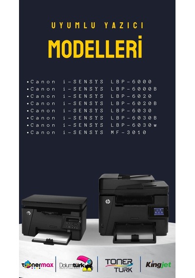 Canon Crg-725 Uyumlu  Toner 2'li Paket /mf-3010 / Lbp-6000 / Lbp-6020/ Lbp-6030