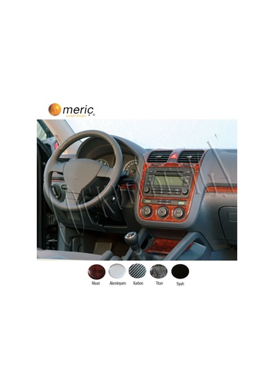 Meriç® Vw Golf 5 Ön Torpido Kaplama Dijital Klima 16 Parça 03-08 (530157929)