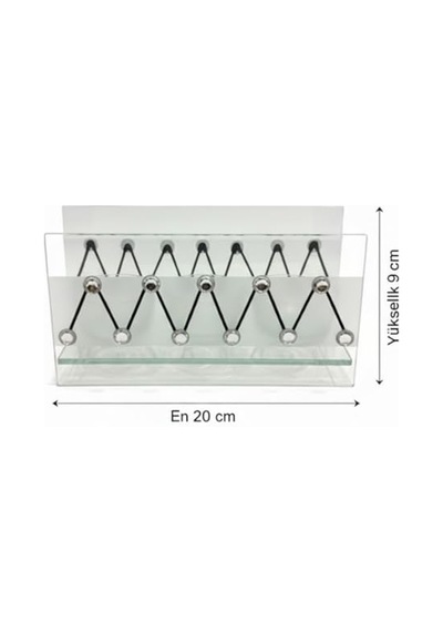 Cam Dekoratif Zikzak Tasarımlı Şamdan 20x9 Cm Tealight Ve Banyo Düzenleyici Modern Ev Ofis Masaüstü Aksesuar Çok Renkli