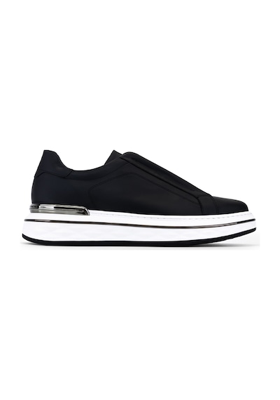 Tamer Tanca Erkek Hakiki Deri Siyah Sneakers & Spor Ayakkabı 698 1261-14 Erk Ayk Y26 Sıyah Met