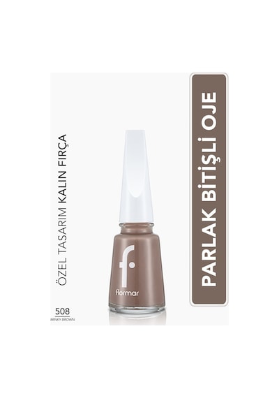 Flormar Nail Enamel Yüksek Pigmentli & Parlak Bitişli Oje Fne-508 Mınky Brown