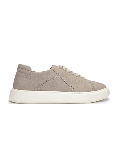 Tamer Tanca Erkek Hakiki Deri Bej Sneakers & Spor Ayakkabı 1093 1335 Erk Ayk Y25 Bej Fltr Bej