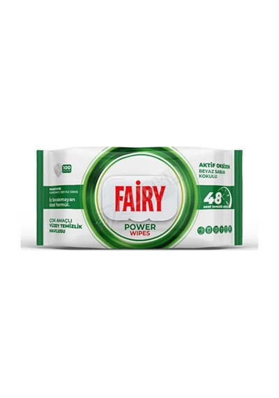 2 Adet Fairy Yüzey Temizlik Mendili Power Wipes 100'lü Diğer