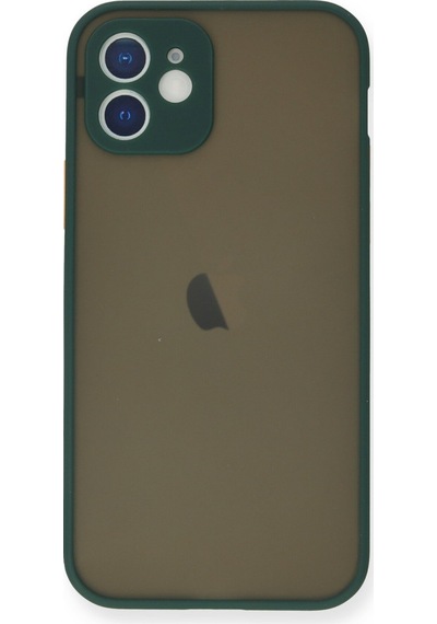 Apple Uyumlu iPhone 12 Mini Uyumlu Kılıf Montreal Silikon Kapak - Yeşil
