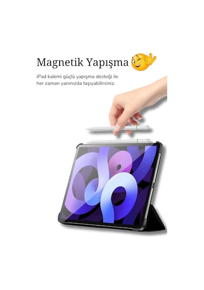 İpad 11 İnç Air 6.nesil 2024 Uyumlu Usb-c Avuçiçi Red Eğim Özellikli Bluetooth Bağlantılı Stylus Pen