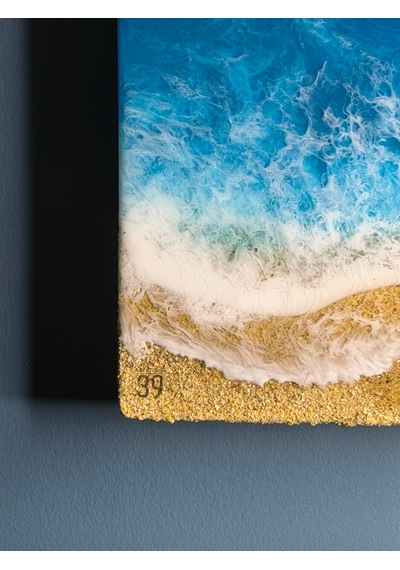 Caribbean Ocean Epoksi Duvar Tablosu El Yapımı Okyanus Temalı Dekoratif Sanat, 25x25 Cm & 30x30 Cm 1 Adet Caribbean Ocean Epoksi Duvar Tablosu El Yapımı Okyanus Temalı Dekoratif Sanat, 25x25 Cm & 30x30 Cm 1 Adet