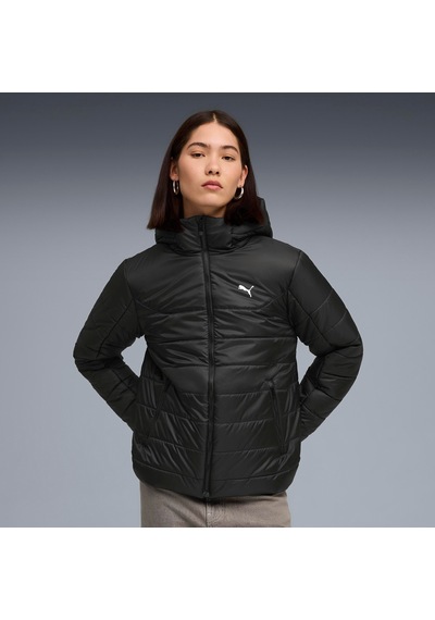 Puma Ess Hooded Padded Jacket Kadın Yetişkin Ceket Siyah