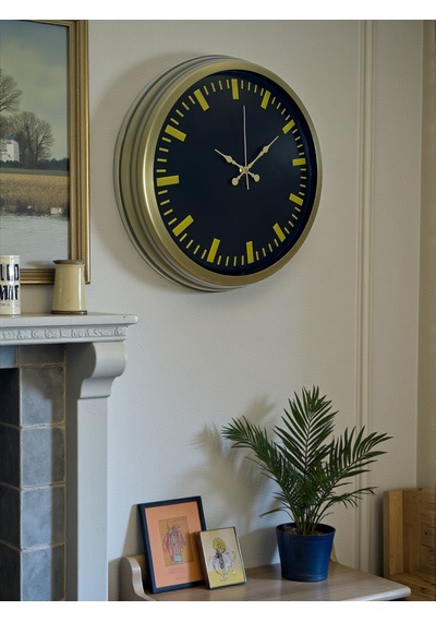 Vintage 40 Cm Metal Modern Duvar Saati Eskitme
