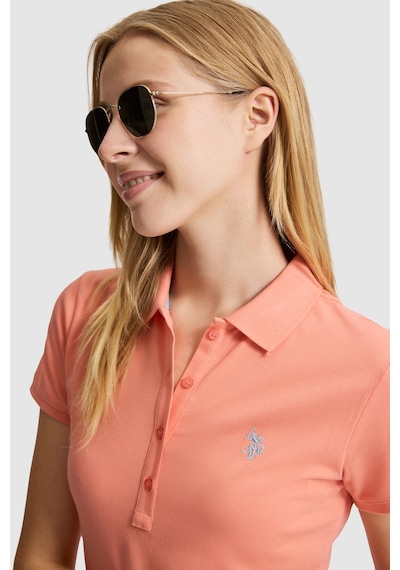 U.S. Polo Assn. U.s. Polo Assn. Kadın Mercan Tişört Basic 50321818-vr204 Coral