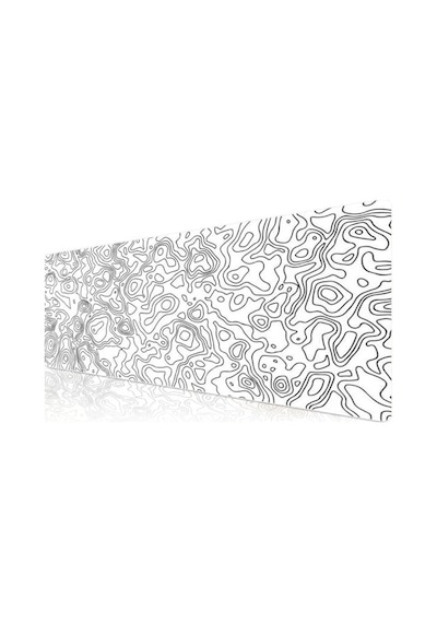 Klasse Pro - 4 Farklı Model Dikişli Kenar 100x50 Cm Oyuncu Gaming Mouse Pad White Map Lines