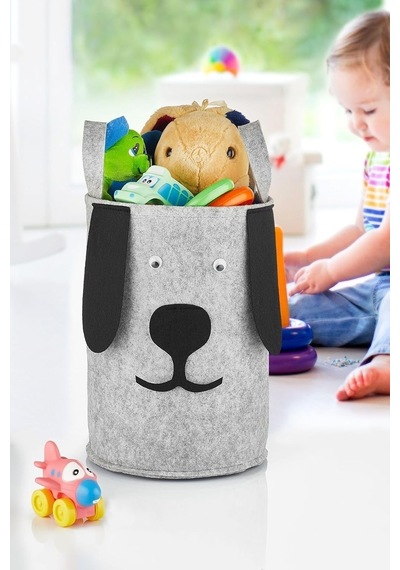 Helen's Home Çocuk Odası Düzenleyici Oyuncak Saklama Sepeti Kirli Çamaşır Sepeti Köpek Tasarım 48 Cm X 35 Cm Çok Renkli Helen's Home Çocuk Odası Düzenleyici Oyuncak Saklama Sepeti Kirli Çamaşır Sepeti Köpek Tasarım 48 Cm X 35 Cm Çok Renkli
