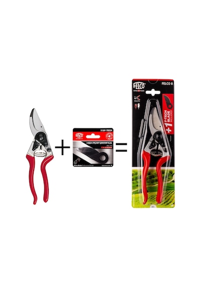 Felco 8 Budama Makası Ve F-tech 7/3 Yedek Bıçaklı Özel Seri