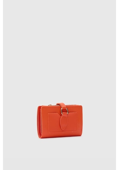 Shule Bags Kiki Çıtçıt Kapamalı Kadın Cüzdan Turuncu