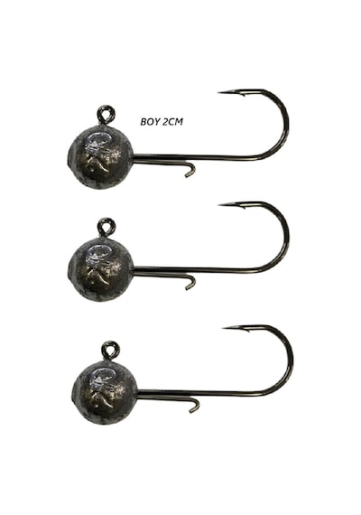 Powerex Jig Head No:6 3gr. 3'lu Paket Zoka İğne Gri Standart