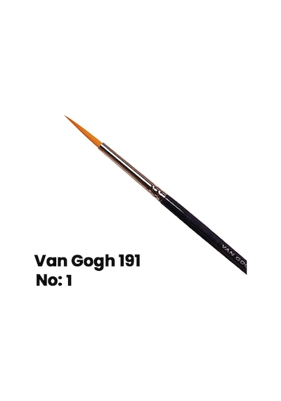 Talens Van Gogh 191 Seri Yuvarlak Uçlu Sulu Boya Fırçası No: 1