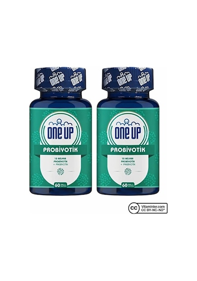 One Up Probiyotik Prebiyotik 60 Kapsül 2 Adet