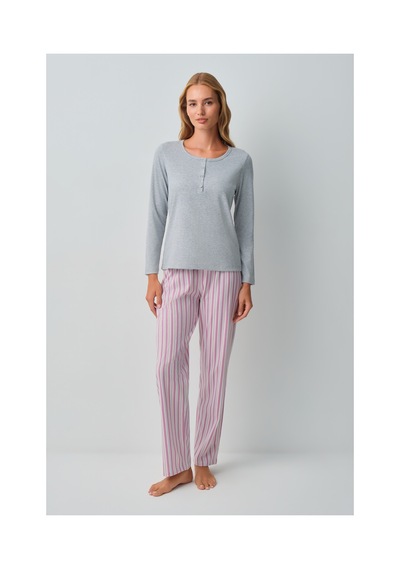 Suwen Cosy Pijama Takımı Wsh10510092919 Pembe