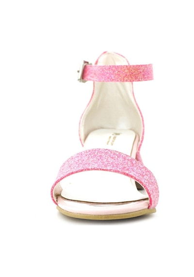 Hapshoe Lilo Simli Fuşya Pembe Tek Bantlı Kız Çocuk Topuklu Abiye Ayakkabı Pembe