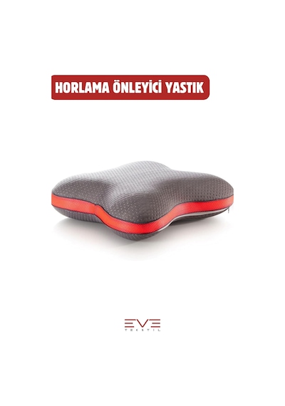 Visco Ergonomik Horlama Önleyici Yüksek Kaliteli Elastik Karbon Yıldız Desenli Yastık