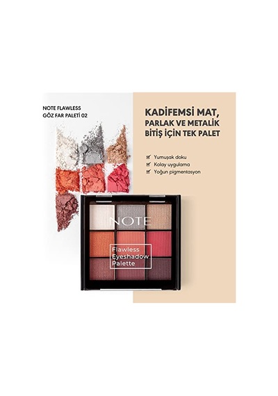 Note Cosmetics Flawless Eyeshadow 02 Göz Far Paleti 00