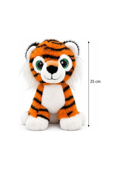 Yeşil Gözlü Kaplan Peluş Oyuncak 25 Cm Çok Renkli
