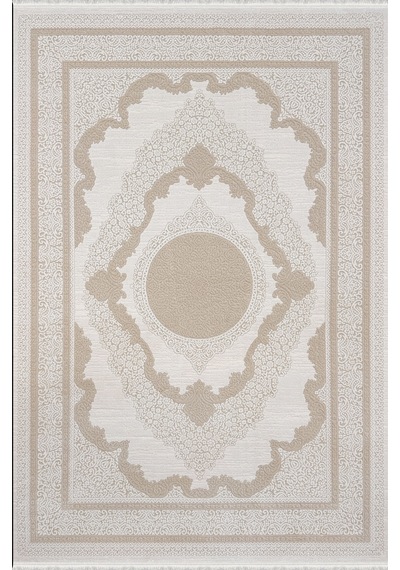 Woolen Halı Palace Modern Akrilik Halı 4854 Bej Renkli