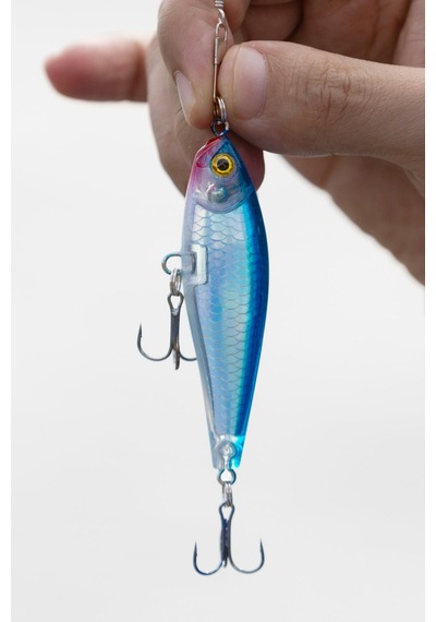 Exent, 3 Adet 8 Gr. 7,5 Cm 6 Kancalı Suni Balık Yemi, Rapala-gerçek Görünümlü Suni Yem