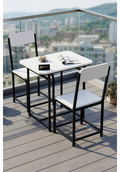 Northcity Minör Mutfak Masası Takımı Suntalam Beyaz 72x52 Antik - Beyaz