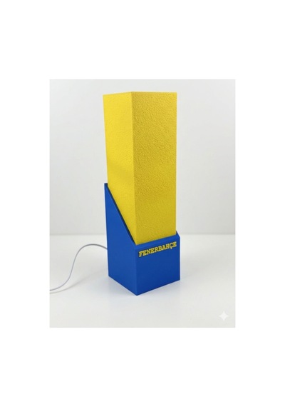 Taraftar Temalı Kişiye Özel 3d Led Gece Lambası - Dekoratif Masa Lambası 34 Cm Fenerbahçe