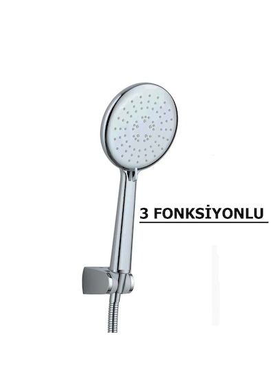 3 Fonksiyonlu Çevirmeli Duş Seti Model Venüs Mafsallı Duş Seti 3 Krom