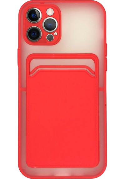 Fitcase Apple Uyumlu iPhone 12 Pro Kilif Cardy Kartlik Cepli Mat Kapak 514448012