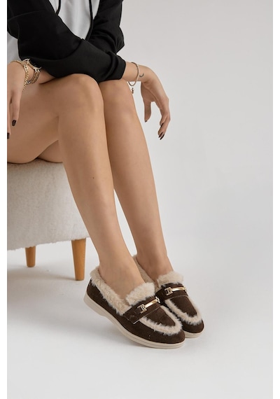 Tonny Black Termo Taban Kürk Detaylı Süet Görünümlü Tokalı Kadın Kahve Günlük Loafer Ayakkabı Tbmhh010 Kahve Tonny Black Termo Taban Kürk Detaylı Süet Görünümlü Tokalı Kadın Kahve Günlük Loafer Ayakkabı Tbmhh010 Kahve