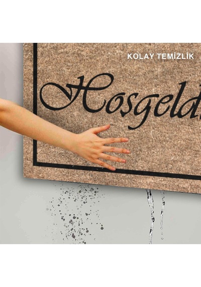 Dekoratif Kapı Önü Paspası - Kaymaz Taban 109 Çok Renkli