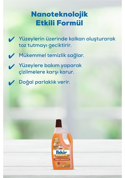 Fakir Parkett Nano Teknolojili Ahşap Temizleyici 1 L