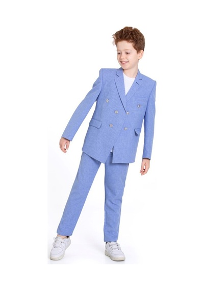 Xo Kids Erkek Çocuk Takım Elbise 5-8 Yaş 23930-3 Mavi