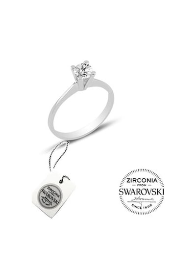 Gümüş Swarovski Tek Taş Modeli Üçlü Set (536536269)