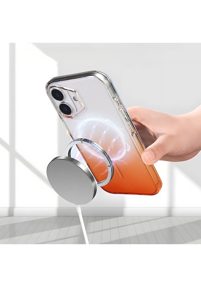 Teleplus Apple Uyumlu iPhone 17 Kılıf Rainbow Renkli Septik Manyetik Şarj Kapak