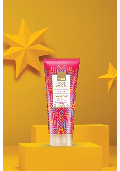 Avon Foot Work Winter Portakal ve Tarçın Kokulu E Vitaminli Ayak Scrubu 75 ML