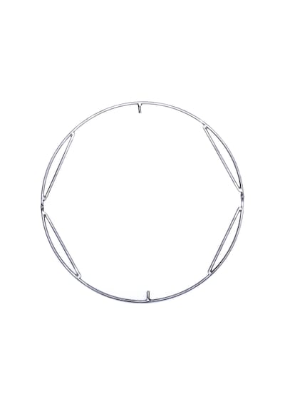 47 Cm Alev Almaz Döküm Izgara Kaplamalı + 47 Cm Çember Set