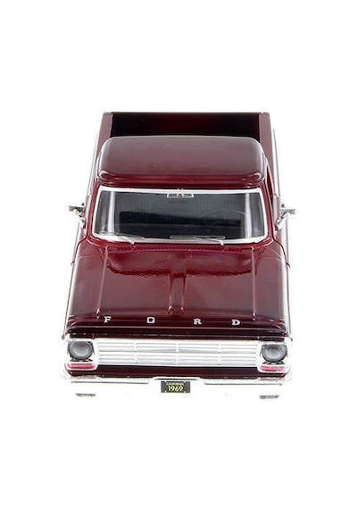 Motormax 1969 Ford F-100 Pickup 1/24 Ölçek Bordo Model Araba