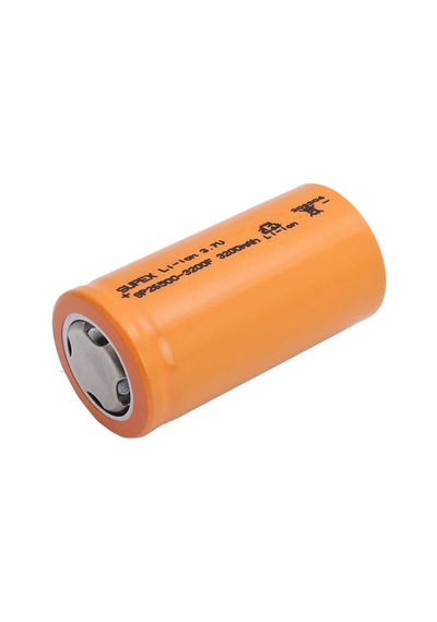 26500-3200ma 3.7 Volt Düz Kafa Pil Supex