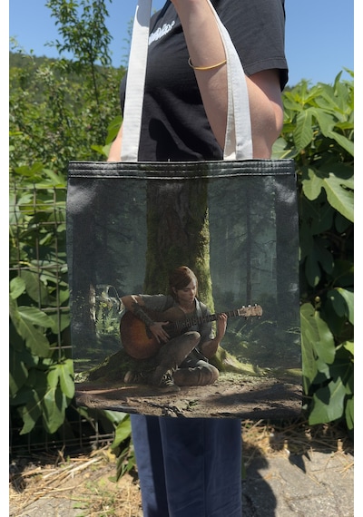 Zipzap The Last Of Us V4 Çift Taraflı Kanvas Baskı Bez Çanta Bilgisayar Oyun Video Oyunu
