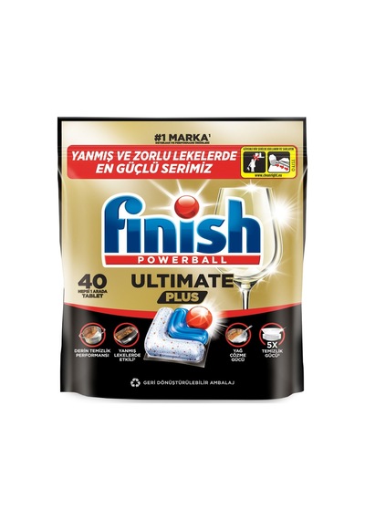 Finish Ultimate Plus Hepsi 1 Arada 40 Tablet 488 G Tarı