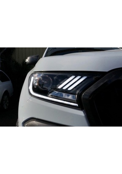 Ducki Ford Ranger 2016-2022 Ledli Mustang Tipi Far Siyah
