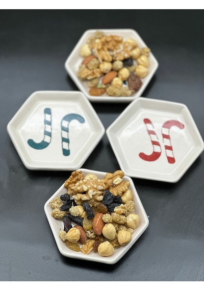 Meggdecor 4'lü Yeni Yıl Temalı Sosluk Lokumluk Kase