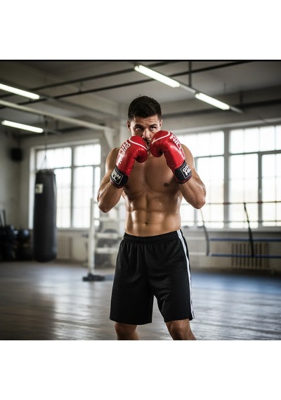Green Hill Panther Carbon Deri Boks Ve Kick-boks Eldiveni Siyah
