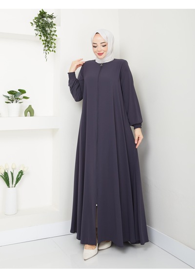 Eslemnur Gündelik Hac Ve Umrelik Mevlana Kolu Gipe Dikişli Ferace Füme